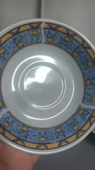 Juego de 5 tazas de porcelana
