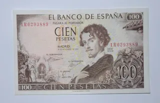 100 Pesetas 1965 Serie 1R02