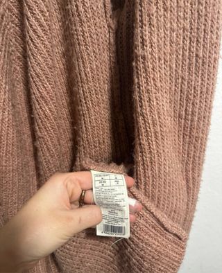 Chaqueta punto rosa talla M