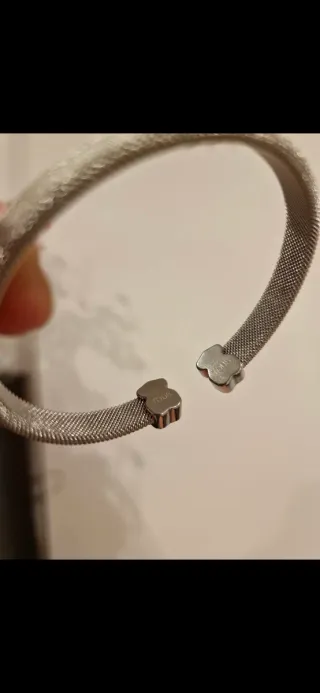 Pulsera Tous Oso Plata Malla