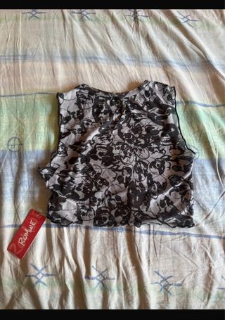 Top tirantes transparente Romwe
