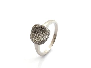anillo oro 18k con piedra con diamante