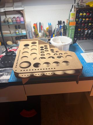 Estante modular madera para pinturas