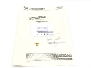 pendientes oro 18k con piedra con diamante