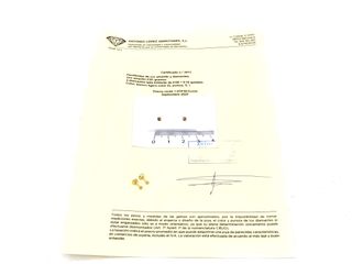 pendientes oro 18k con piedra con diamante