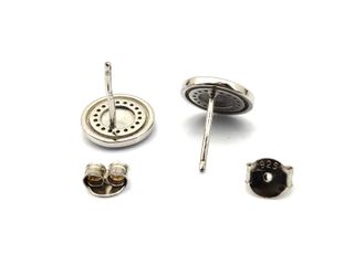 pendientes plata 925mm con piedra con circonita