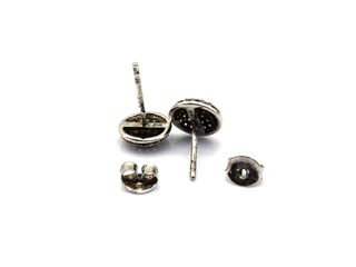 pendientes plata 925mm con piedra con circonita