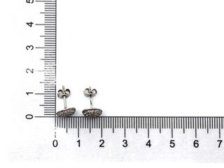 pendientes plata 925mm con piedra con circonita