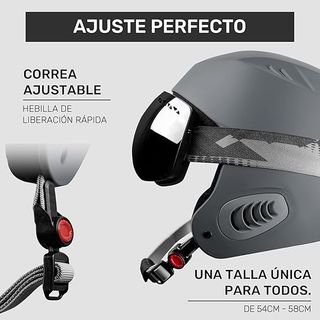 Casco esquí/snow WESTT talla M 57-58 gris - nuevo
