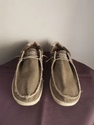 Mocasines Hey Dude Beige/Marrón