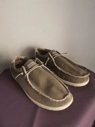 Mocasines Hey Dude Beige/Marrón