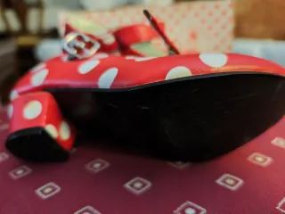 Zapatos Flamenca Niña Lunares Rojos