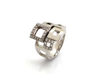 sortija oro 18k con piedra con diamante