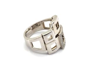 sortija oro 18k con piedra con diamante