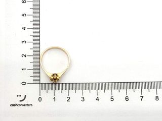 sortija oro 18k con piedra con diamante