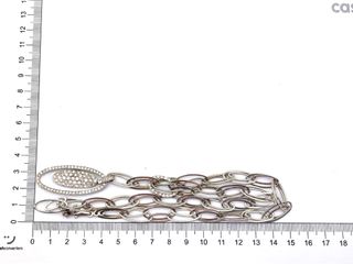 collar oro 18k con piedra con diamante 40cm