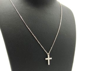 gargantilla oro 18k con piedra con diamante 22cm