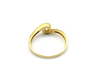 sortija oro 18k con piedra con circonita t. 18 (18,47 mm)