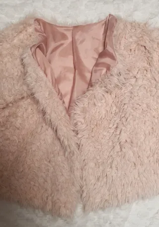 Chaqueta pelo rosa