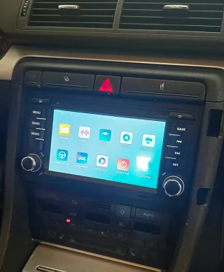 Rádio Audi A4 B6 B7 Android 14 com GPS (Novo)