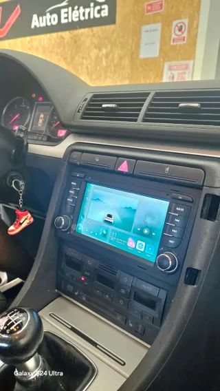 Rádio Audi A4 B6 B7 Android 14 com GPS (Novo)