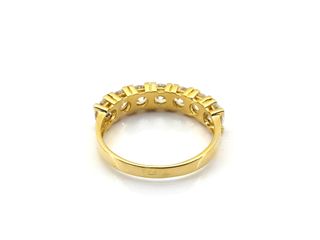 sortija oro 18k con piedra con circonita