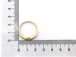 anillo oro 18k con piedra con circonita t. 20 (19,1 mm)