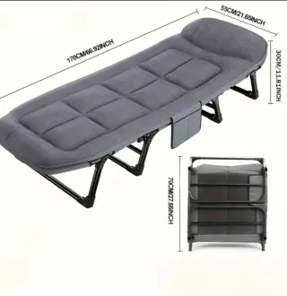 Cama plegable 1.7m para 1 persona