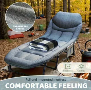 Cama plegable 1.7m para 1 persona