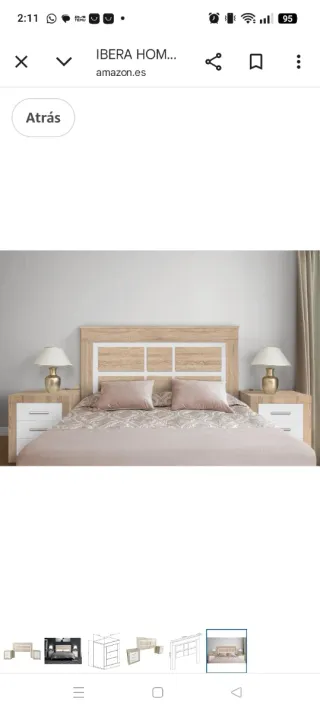 Cabecero y 2 Mesitas de noche