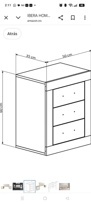 Cabecero y 2 Mesitas de noche