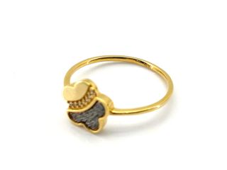 anillo oro 18k con piedra con circonita