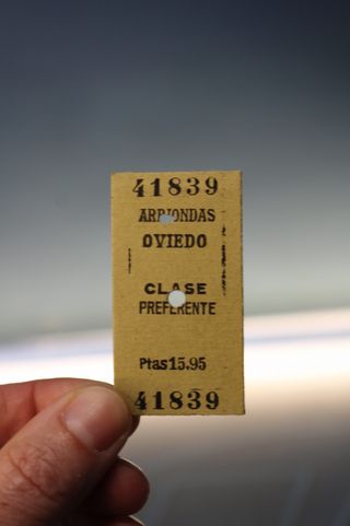 20 Billetes de tren antiguos. 1950.