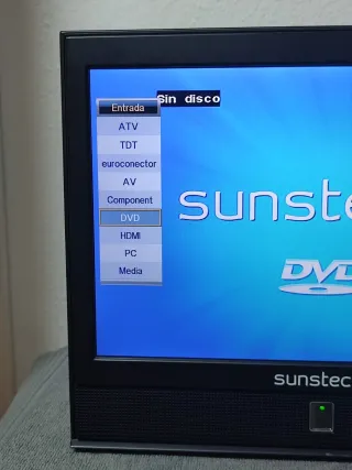 TV Portátil Sunstech Negra