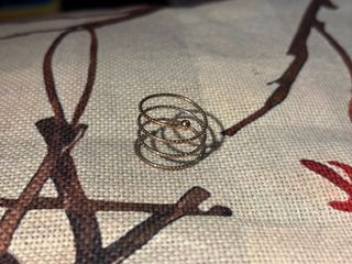 Anillo espiral ajustable dorado y plateado