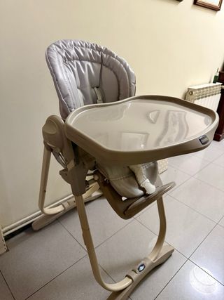 Trona de bebé color beige