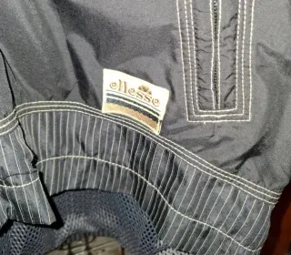 Giacca Ellesse Vintage Uomo XXL Nera/Grigia