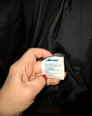 Giacca Ellesse Vintage Uomo XXL Nera/Grigia