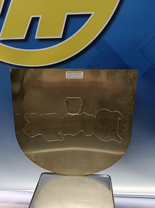 CHAPA PUBLICITARIA DE CERVEZA BRUGS. RARA. 35x35 cm, buen estado