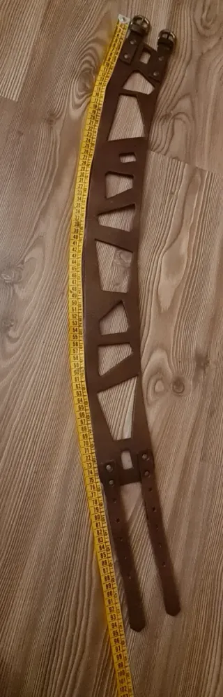 Cintura doppia fibbia in pelle