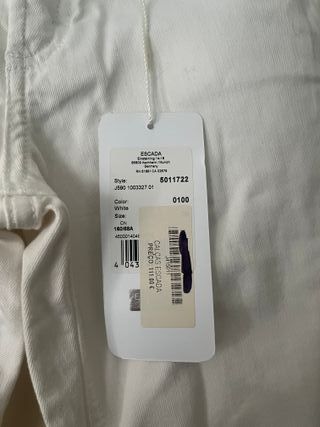 Calças brancas Escada