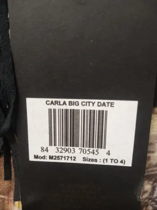 Vestido Custoo Talla M Negro Multicolor