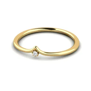 Anillo Oro 18K con Diamante VS