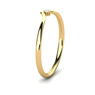 Anillo Oro 18K con Diamante VS