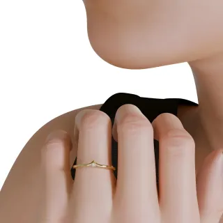 Anillo Oro 18K con Diamante VS