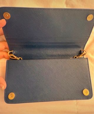 Bolso Prada Piel Saffiano Azul
