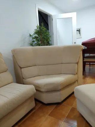 Sofá modular esquinero beige