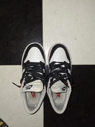 Nike dunk low talla blanco rojo y negro talla 36.5