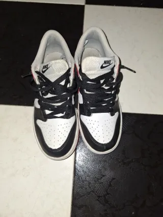 Nike dunk low talla blanco rojo y negro talla 36.5