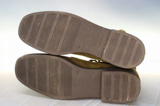 Botines con cordones piel verde. Talla 40. Nuevos.